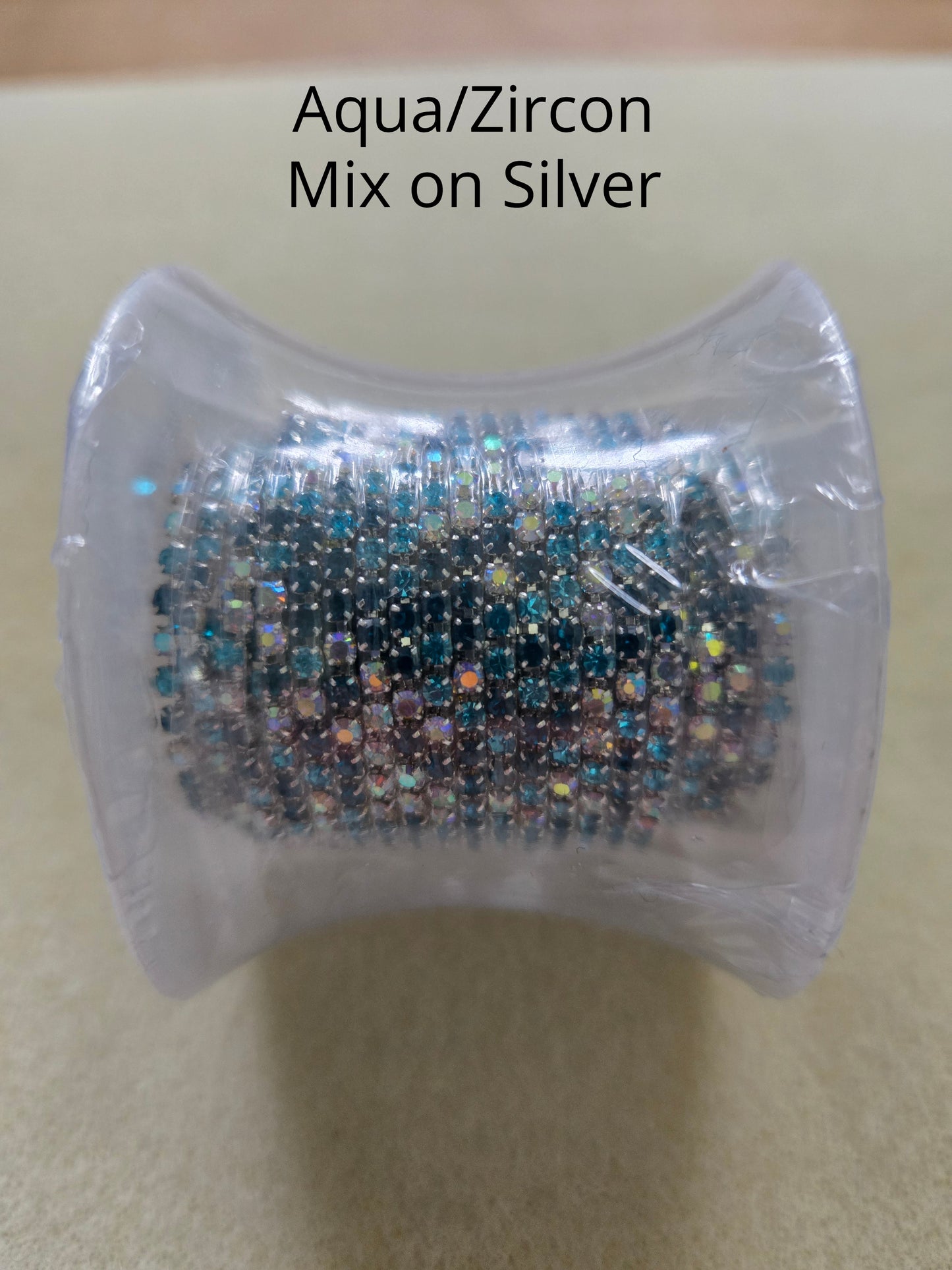 5 yard rolls ss6 metal cup rhinestone banding