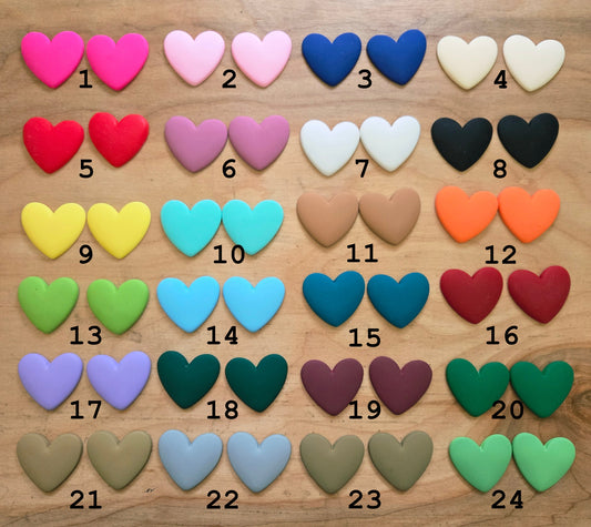 35 X 37mm Matte Hearts