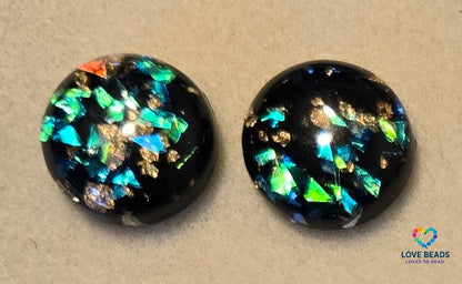 20mm Gold Foil Flatback Centers