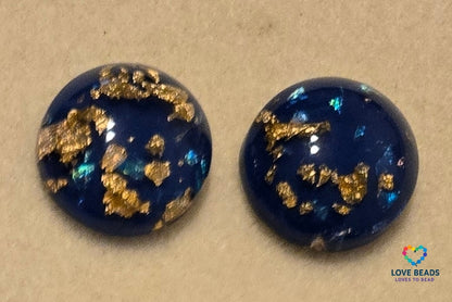 20mm Gold Foil Flatback Centers
