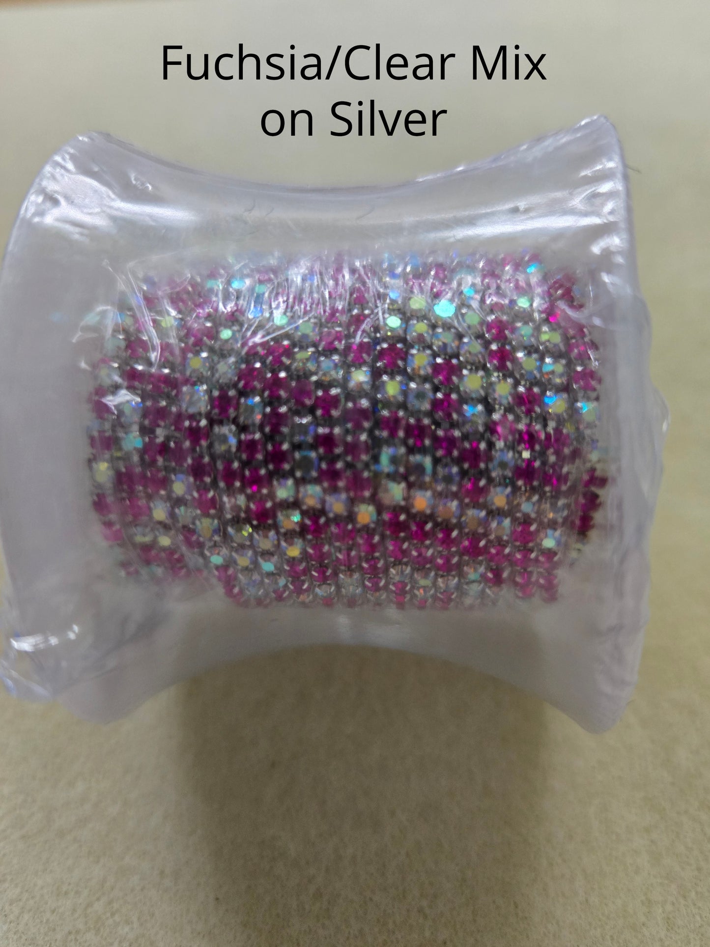 5 yard rolls ss6 metal cup rhinestone banding