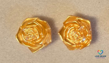 18mm Acrylic Satin Finish Flatback Roses