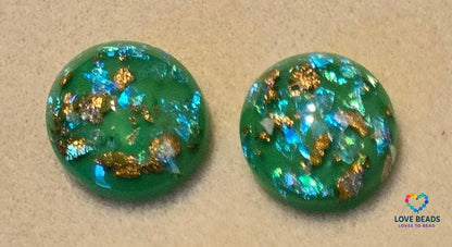 20mm Gold Foil Flatback Centers