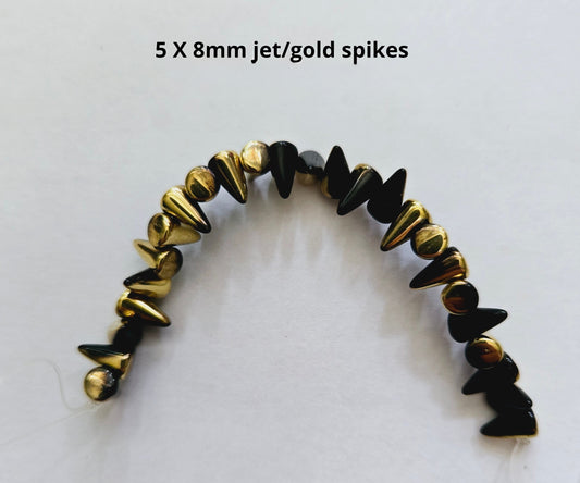 24 Count 5 X 8 and 5 X 10mm Spikes