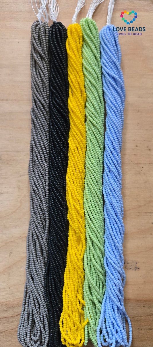 Czech Size 11 Opaque Matte Seed Beads