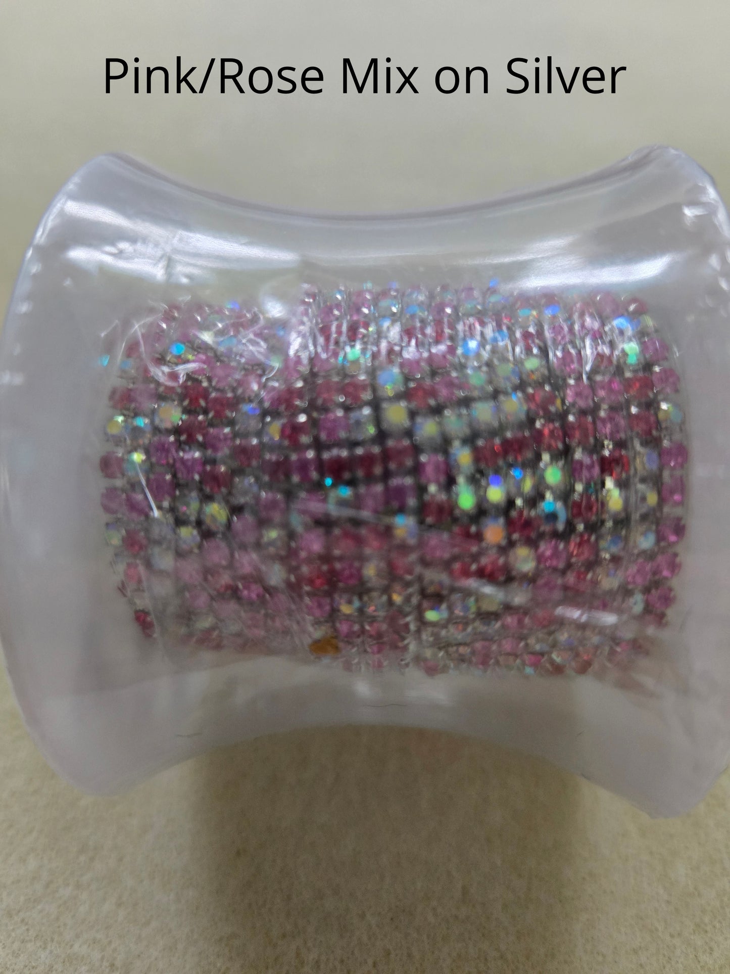 5 yard rolls ss6 metal cup rhinestone banding