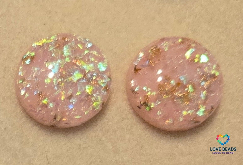 20mm Gold Foil Flatback Centers