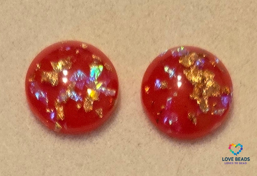 20mm Gold Foil Flatback Centers