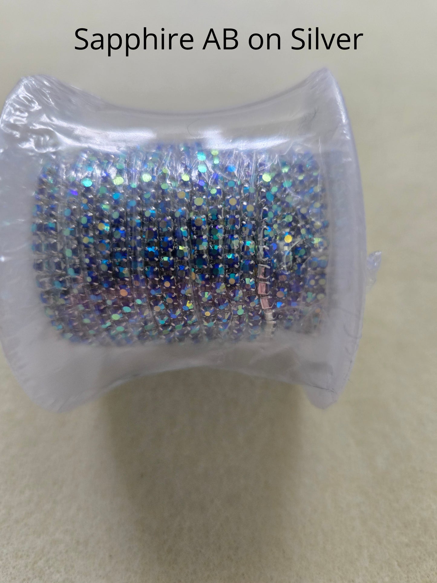 5 yard rolls ss6 metal cup rhinestone banding