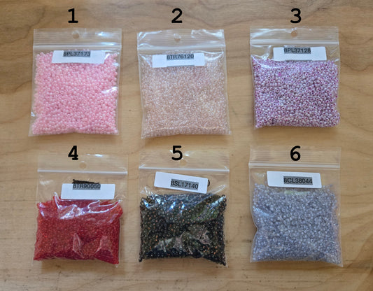 Size 8 Czech Mixed Finish Seed Beads