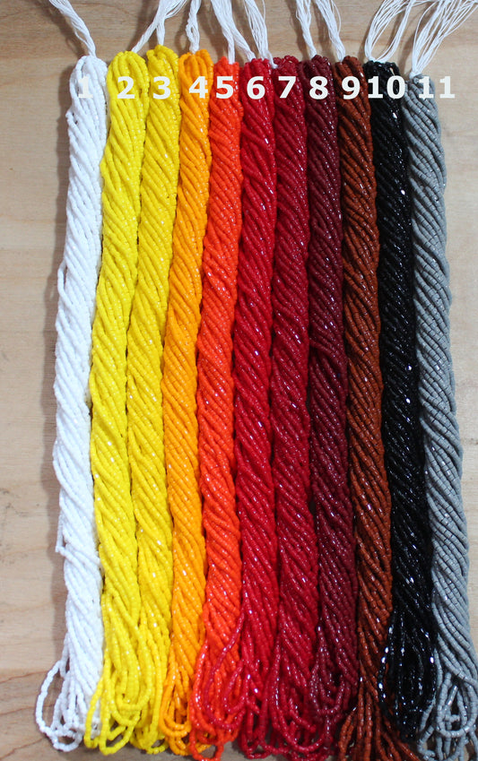 Czech Size 9 Opaque Tri-Cut Seed Beads