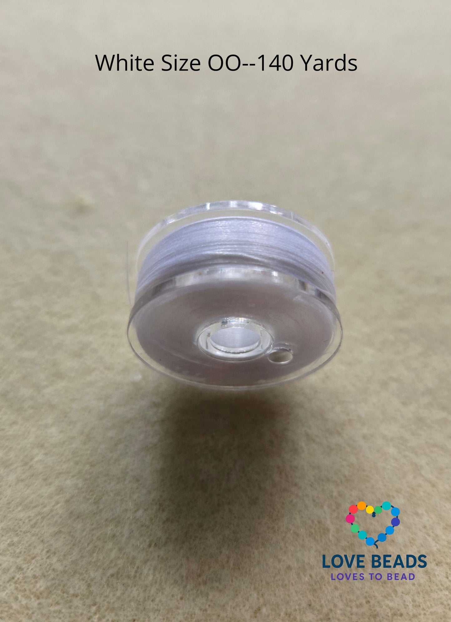 Nylin Size OO White 140 Yard Bobbin